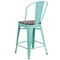 Flash Furniture Mint Metal Counter Stool, 24", PK4 4-ET-3534-24-MINT-WD-GG - alternate 6